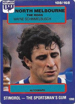 1990 AFL Scanlens Stimorol #108 Wayne Schimmelbusch Front